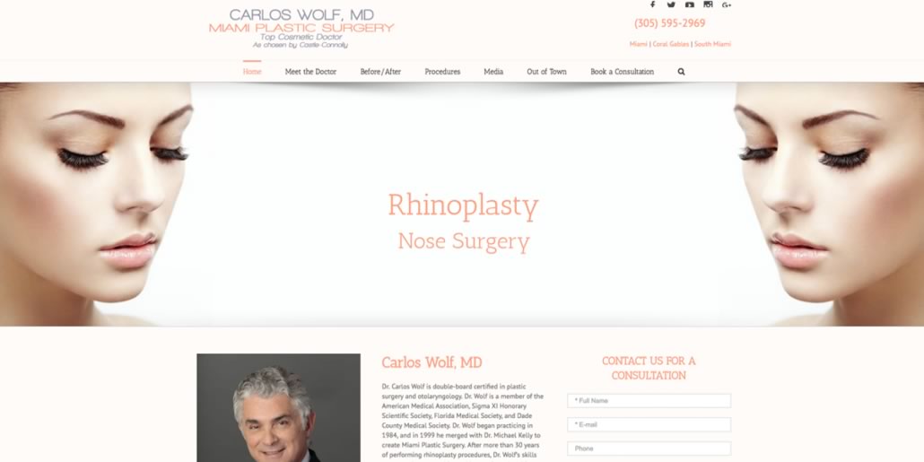 Dr. Carlos Wolf - Rhinoplasty